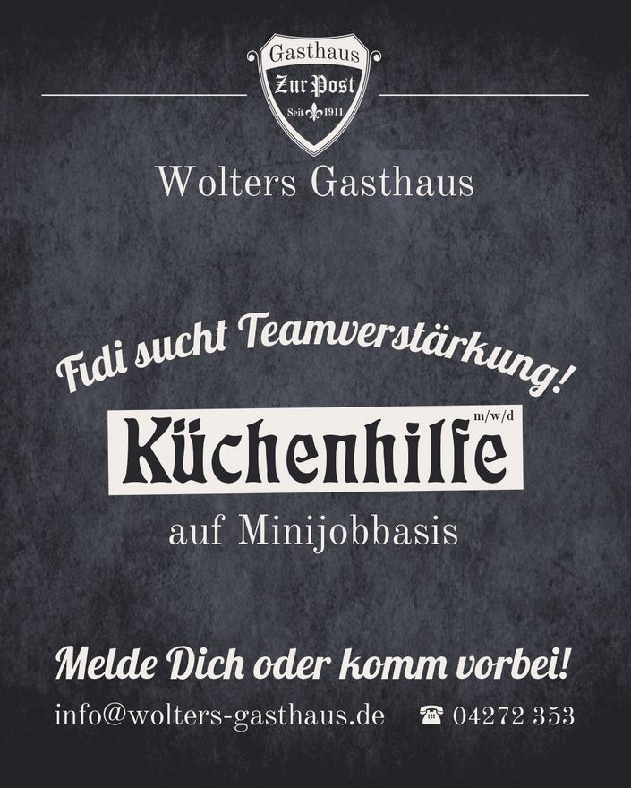 Fidi braucht Verstärkung!  